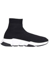 Speed Trainer  High Top Sneakers Black White - BALENCIAGA - BALAAN 5