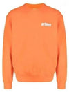 Prince Logo Print Cotton Sweatshirt Orange - SPORTY & RICH - BALAAN 2