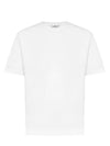 Men's Garment Dyed Cotton Jersey Short Sleeve T-Shirt White - STONE ISLAND - BALAAN 1