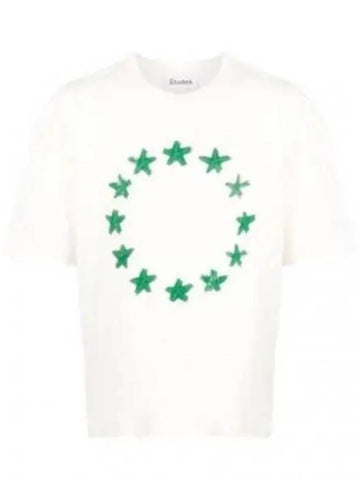 Spirit Painting Star Crew Neck Short Sleeve Cream E23MM136A00701 - ETUDES - BALAAN 1