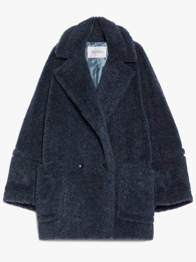 Women's Ted Girl Shearling Coat Blue - MAX MARA - BALAAN 3