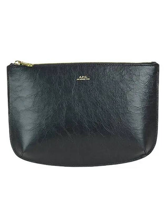 Sara Zipper Pouch Bag Black - A.P.C. - BALAAN 2