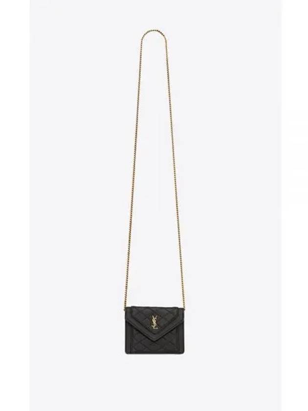 Women's Micro Gabi Lambskin Cross Bag Black - SAINT LAURENT - BALAAN 2