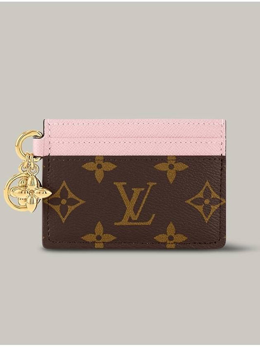 LV Charm Monogram Card Wallet Pink Brown - LOUIS VUITTON - BALAAN 2