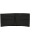 Saffiano Leather Half Wallet Black - PRADA - BALAAN 5