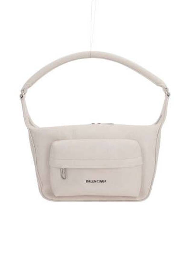 Raver Logo Handle Medium Shoulder Bag White - BALENCIAGA - BALAAN 2