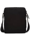 Triangle Logo Re-Nylon Saffiano Leather Cross Bag Black - PRADA - BALAAN 4