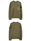 Wappen Lamy Flock Pocket Sweatshirt Olive - STONE ISLAND - BALAAN 6