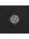 Logo Patch Cotton Short Sleeve T-Shirt Black - STONE ISLAND - BALAAN 6