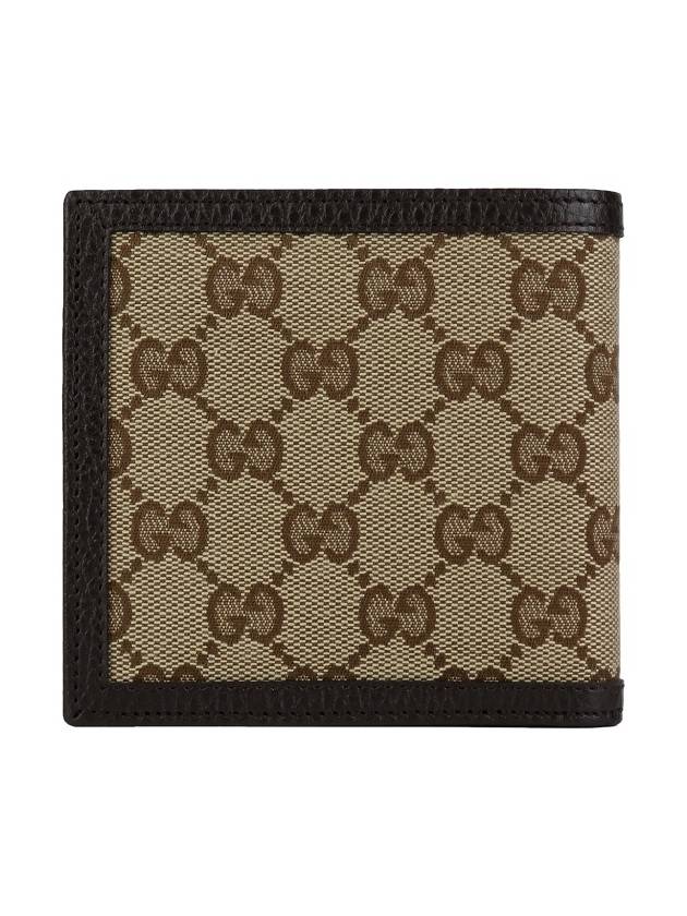 GG Canvas Half Wallet Brown - GUCCI - BALAAN 3