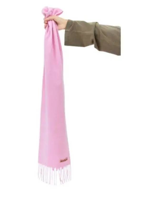 Wool Fringe Muffler Light Pink - ACNE STUDIOS - BALAAN 2