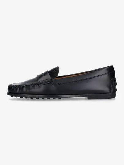 Women's City Gommino Leather Driving Shoes Black - TOD'S - BALAAN 2