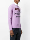 Jamie Reid Slogan Printed Wool Knit Top Purple - VALENTINO - BALAAN 6