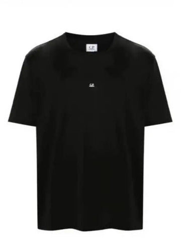 No Gravity Jersey Short Sleeve T-Shirt Black - CP COMPANY - BALAAN 1