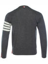 4 Bar Armband Classic Merino Wool Knit Top Medium Grey - THOM BROWNE - BALAAN 8