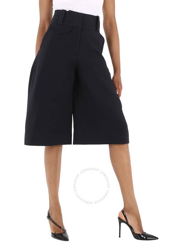 Burberry Ladies Wool Silk Wide-leg Culottes In Black, Brand Size 4 (US Size 2) - BURBERRY - BALAAN 2