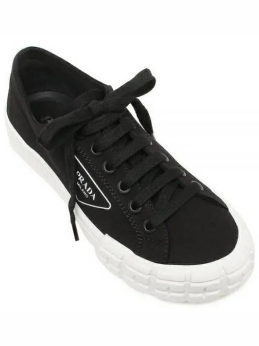 gabardine wheel low top sneakers navy - PRADA - BALAAN 2