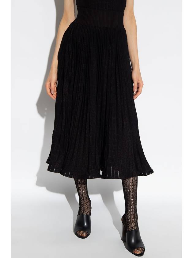 Alaïa Pleated Skirt, Women's, Black - ALAIA - BALAAN 3