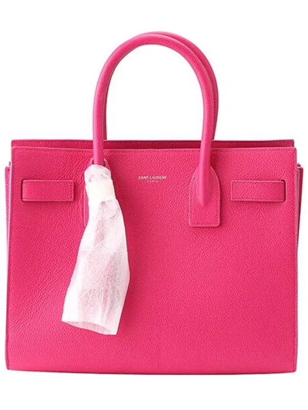 Nano Sac De Jour Leather Tote Bag Hot Pink - SAINT LAURENT - BALAAN 2