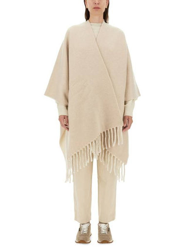 Brunello Cucinelli Double Knit Wool And Cashmere Poncho - BRUNELLO CUCINELLI - BALAAN 1