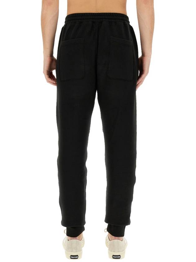 Black Cotton Track Pants JAL001JMC006S23LB999 B0560954981 - TOM FORD - BALAAN 4