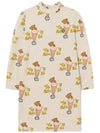 Kids Parfait Pattern Dress Ivory F22011 108CT - THE ANIMALS OBSERVATORY - BALAAN 1