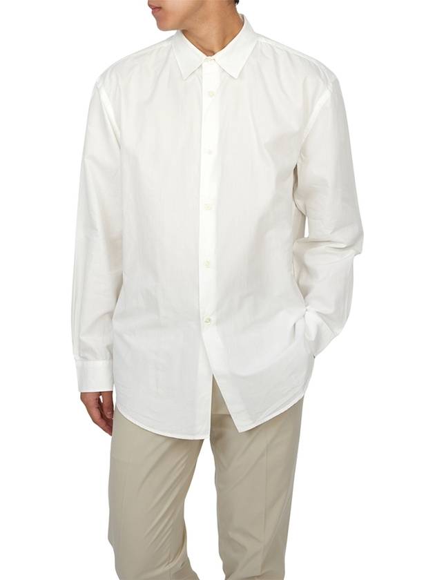 Long Sleeve Shirt M2242FW WHITE PEACHED CUPRO POPLIN - OUR LEGACY - BALAAN 5