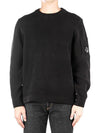 Men's Lens Wappen Pocket Knit Top Black - CP COMPANY - BALAAN 2