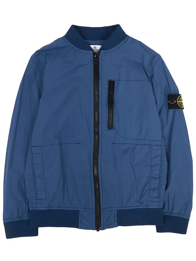 Kids Wappen Patch Bomber Jacket Dark Blue - STONE ISLAND - BALAAN 2