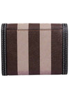 Check Print Leather Half Wallet Brown - BURBERRY - BALAAN 3