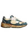 Dad Star Suede Low Top Sneakers Petrol Blue - GOLDEN GOOSE - BALAAN 1