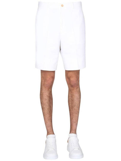 Cotton Tailored Bermuda Shorts White - ALEXANDER MCQUEEN - BALAAN 2