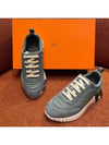 Bouncing Parachute Fabric Low Top Sneakers Blue Pined - HERMES - BALAAN.