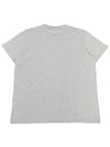 Logo Print Short Sleeve T-Shirt Grey - GANNI - BALAAN 3