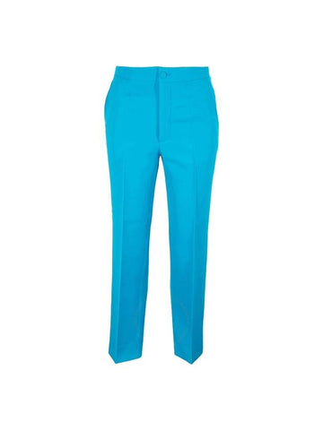 Women's Rag Tailored Straight Pants Blue - GUCCI - BALAAN 1