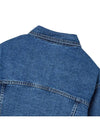 Women's square pocket washed denim jacket blue GB1 WDJK 51 BLU - THE GREEN LAB - BALAAN 5