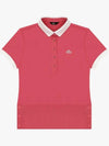 Dru Women's Eri color combination short sleeve t-shirt DF42ST05_PK - DRUH GOLF - BALAAN 1