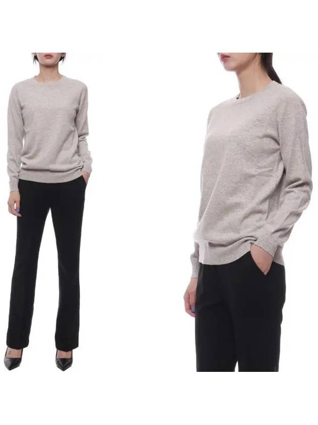 Cashmere Crew Neck Knit Top Grey - BRUNELLO CUCINELLI - BALAAN 2