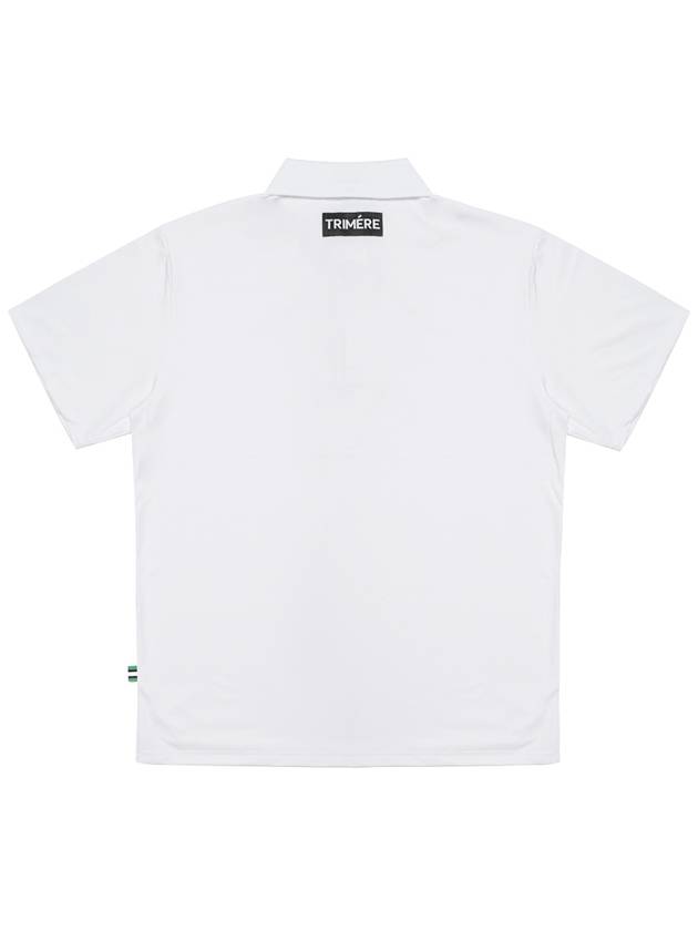 Simple logo wappen short sleeve polo TEE F L MAN WHITE - TRIMERE - BALAAN 3