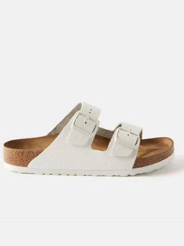 Arizona Arizona grained leather buckle sandals white - BIRKENSTOCK - BALAAN 1