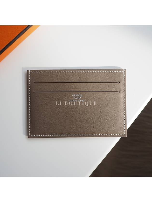 Citizen Twill Card Wallet Brown - HERMES - BALAAN 7