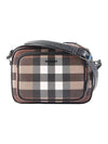 Men's Check Logo Messenger Cross Bag Brown - BURBERRY - BALAAN 1