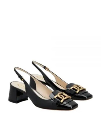 Kate Patent Leather Slingback Heels Black - TOD'S - BALAAN 2