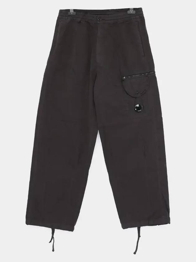 Microreps Boxy Lens Cargo Straight Pants Black - CP COMPANY - BALAAN 4