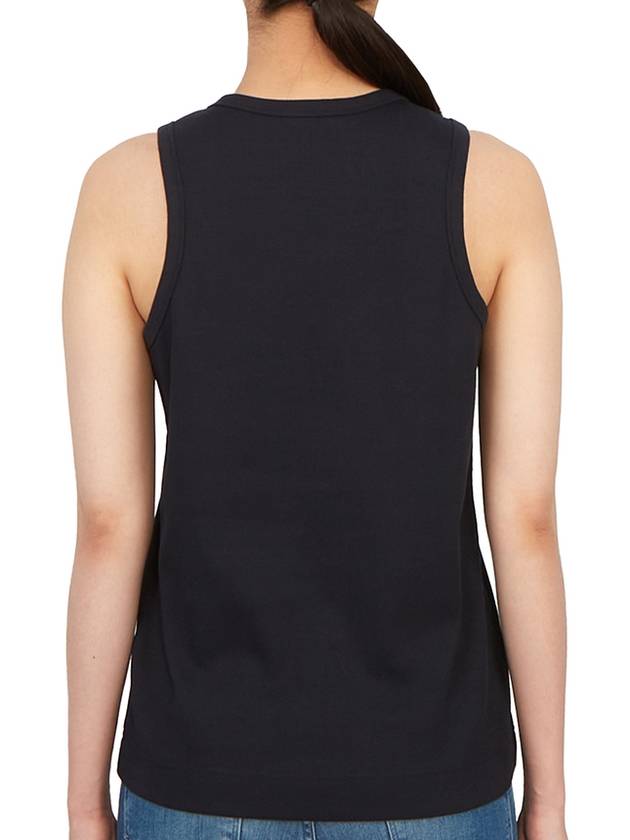 Logo Print Sleeveless Black - MONCLER - BALAAN 5