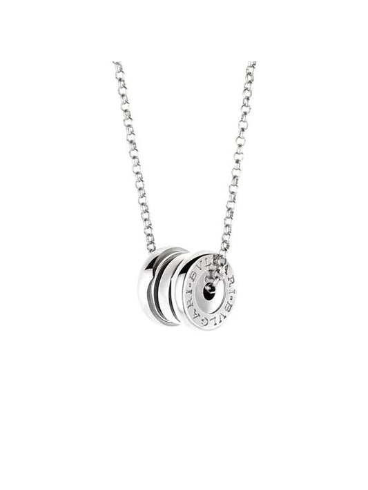 BZero1 Necklace Mini Round Pendant White Gold 360310 - BVLGARI - BALAAN 1