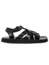 Beltra Fisherman Sandals Black - HEREU - BALAAN 2