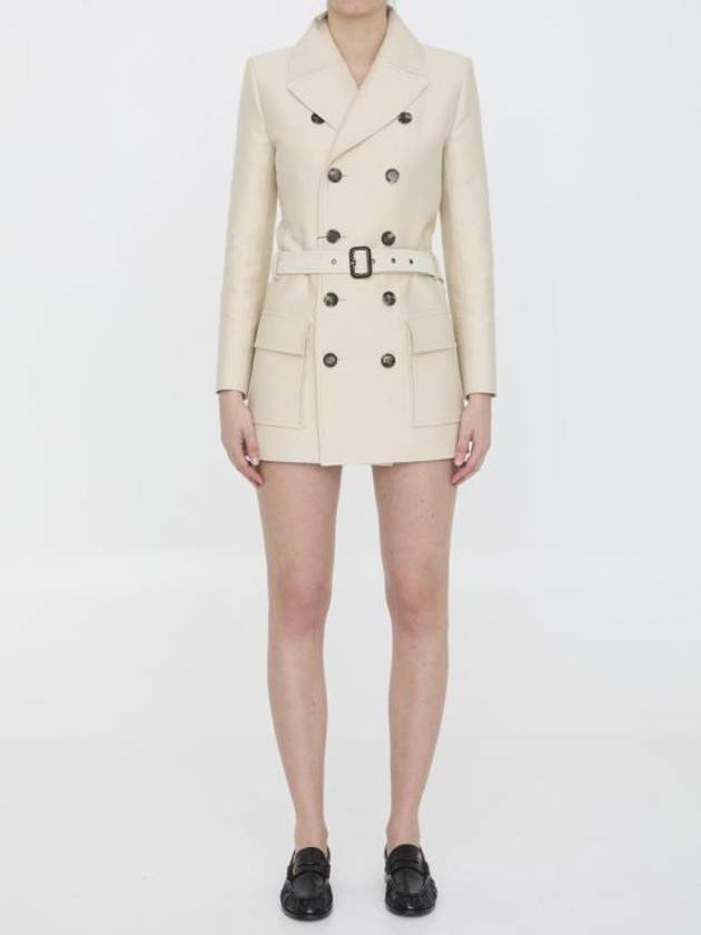 Outerwear 6736147 778548 Y3I85 9277 IVORY - SAINT LAURENT - BALAAN 1