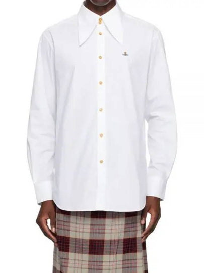 Long Sleeve Shirt 2401003PW009Q A401 White - VIVIENNE WESTWOOD - BALAAN 2