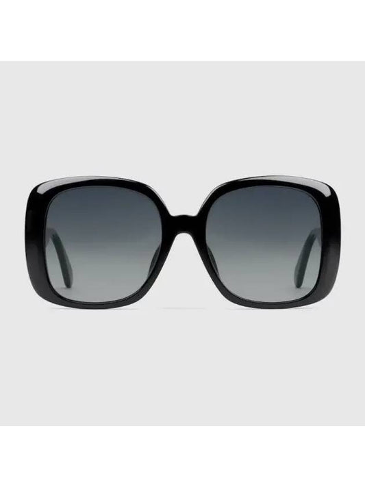 Web Special fit square sunglasses with web detail black injection 623885J16911012 - GUCCI - BALAAN 1